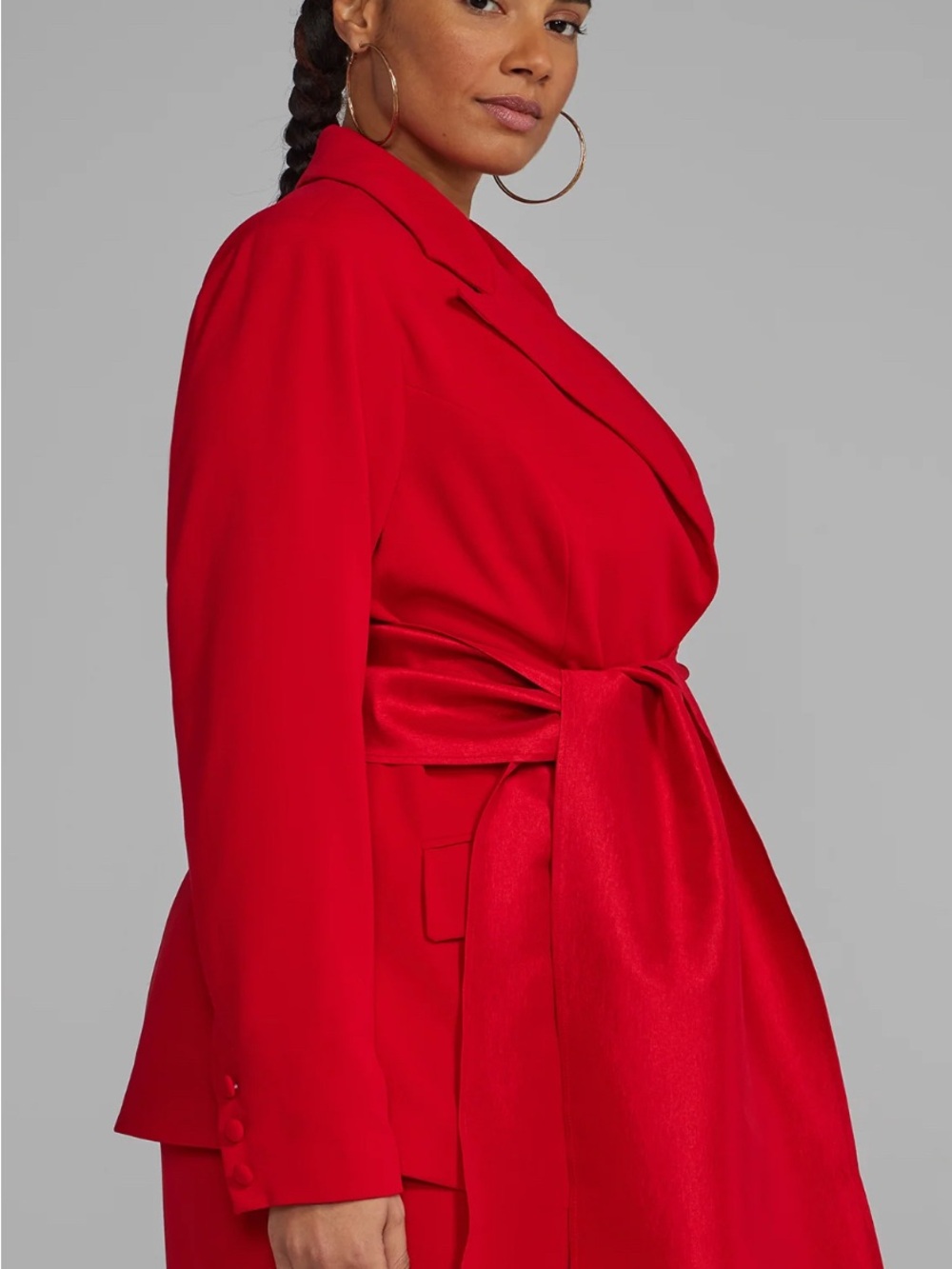 Single Breasted Tie-Waist Blazer - Picture 3 of 4